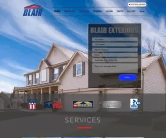 Blairexteriors.com(Exterior Remodeling) Screenshot