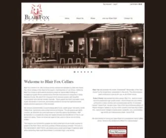 Blairfoxcellars.com(Blairfoxcellars) Screenshot