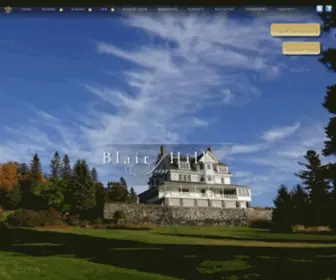 Blairhill.com(Maine Bed and Breakfast on Moosehead Lake) Screenshot