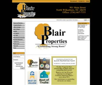 Blairpropertiesteam.com(Blair Properties Team) Screenshot