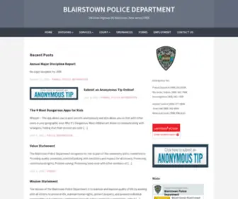 Blairstownpolice.org(Blairstown Police Department) Screenshot