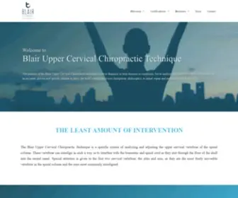 Blairtechnique.com(Blair chiropractic society) Screenshot