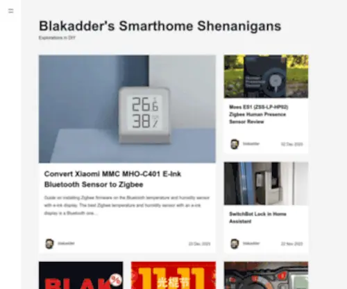 Blakadder.com(Blakadder's Smarthome Shenanigans) Screenshot