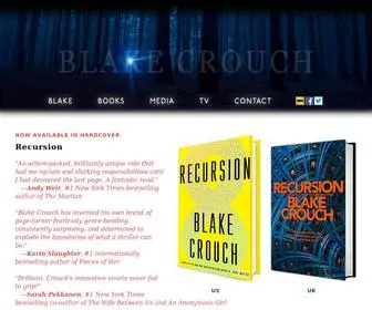 Blakecrouch.com(Author Blake Crouch) Screenshot