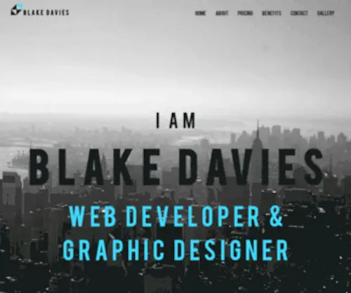 Blakedavies.net(Website Design & Development) Screenshot