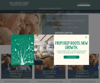 Blakeford.com(Experience Nashville Senior Living at Blakeford Senior Life) Screenshot