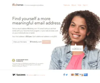 Blakely.com(A more meaningful email address) Screenshot