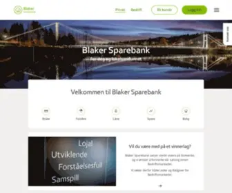 Blakersparebank.no(Blaker Sparebank) Screenshot