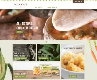 Blakesallnatural.com(All Natural Foods & Family Meals) Screenshot
