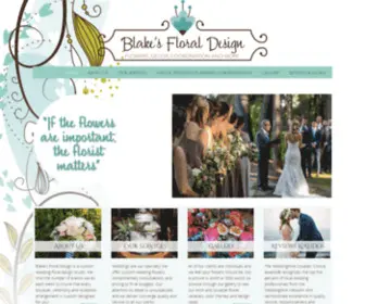 Blakesfloraldesign.com(Wedding Flowers) Screenshot