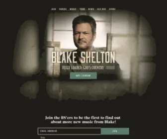 Blakeshelton.com(Blake Shelton) Screenshot