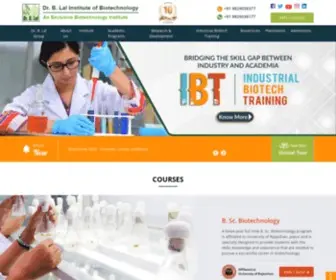 Blalbiotech.com(Biotechnology College & Industrial Training In Jaipur) Screenshot