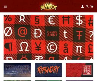 Blambot.com(Blambot Comic Fonts & Lettering) Screenshot
