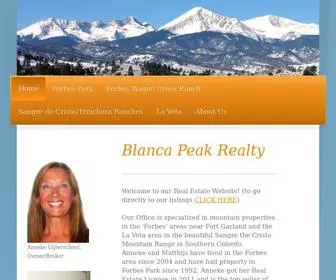 Blancapeakrealty.com(Colorado Mountain Homes and Land For Sale) Screenshot