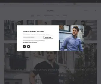 Blancapparel.com(Mens Designer Dress Shirts) Screenshot