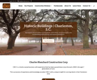 Blanchardconst.com(Charles Blanchard Construction Corporation of Charleston) Screenshot