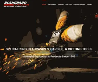 Blanchardindustrial.com(Blanchard Industrial Supplies Abrasives) Screenshot