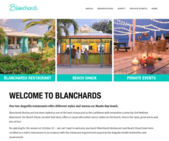 Blanchardsrestaurant.com(Anguilla Restaurants) Screenshot