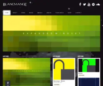 Blancmange.co.uk(The official Blancmange website) Screenshot