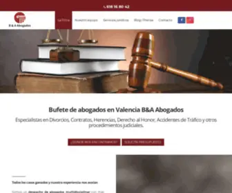 Blancoyandresabogados.com(▷ Blanco y Andrés Abogados) Screenshot