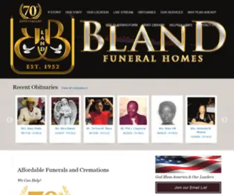 Blandandtuckerfuneralhomes.com(Bland Funeral Homes) Screenshot