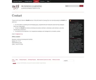 Blandi.org(Business Learning and Development Institute) Screenshot