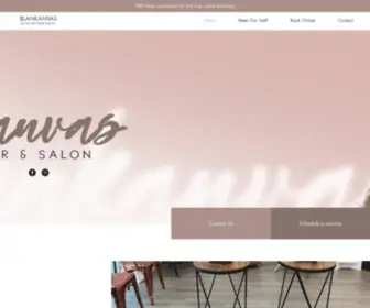 Blankanvassalon.com(BLANKANVAS Salon) Screenshot