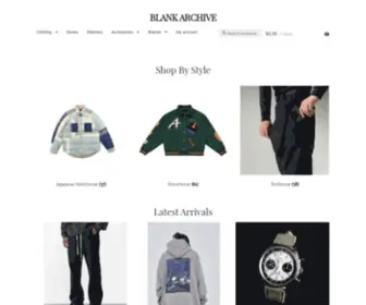 Blankarchive.com(BLANK ARCHIVE) Screenshot