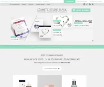 Blankcosmetic.de(Blank Cosmetic Studio) Screenshot