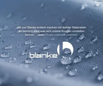 Blanke-Textil.de(Blanke textech GmbH) Screenshot