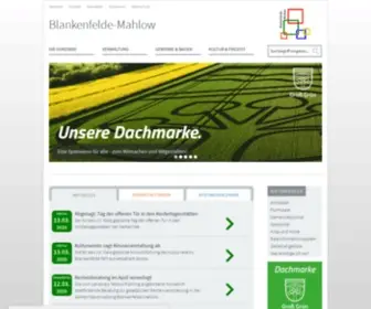 Blankenfelde-Mahlow.de(Gemeinde Blankenfelde) Screenshot