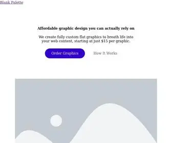 Blankpalette.com(Graphic Design Service) Screenshot