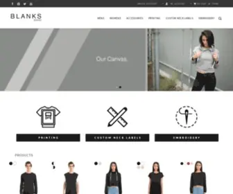 Blanksbrand.com(We'll be back) Screenshot