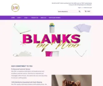 Blanksbywoo.com(Blanks by Woo LLC) Screenshot