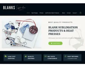 Blankssublimation.co.uk(Blank Sublimation Products & Heat Presses) Screenshot