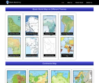 BlankWorldmap.net(Blank World Map) Screenshot