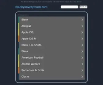 Blankyouverymuch.com(Blank You Very Much) Screenshot