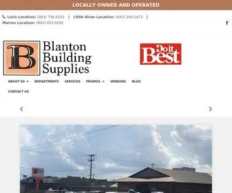 Blantonsupplies.com(Lumber, Hardware, & Building Supplies) Screenshot