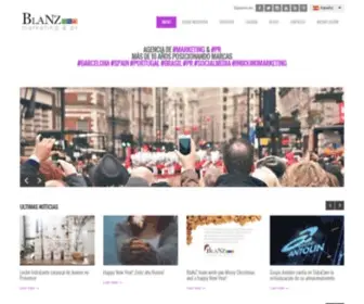 Blanz.es(Blanz Marketing and PR) Screenshot