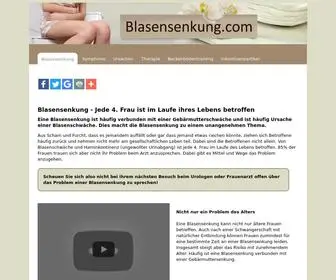 Blasensenkung.com(Blasensenkung und Inkontinenz) Screenshot