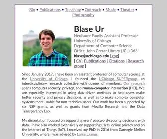 Blaseur.com(Blase Ur) Screenshot