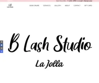 Blashstudio.com(B Lash Studio La Jolla) Screenshot