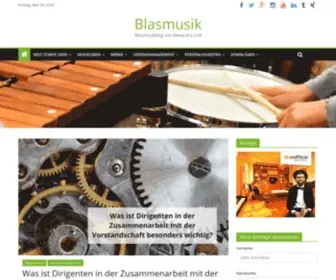 Blasmusikblog.com(Blasmusikblog von Alexandra Link) Screenshot