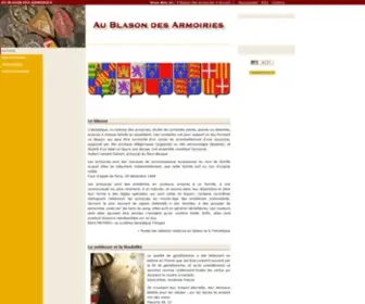 Blason-Armoiries.org(Au Blason des Armoiries : art et science du blason) Screenshot