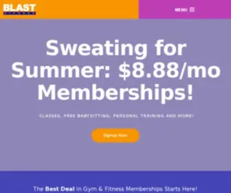 Blastfitness.com(Blast Fitness offers World Class Workout Facilities) Screenshot