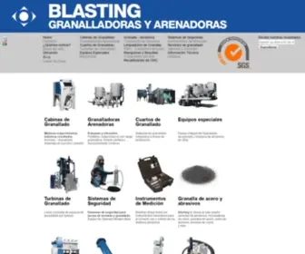 Blasting.com.ar(Granalladoras, Preparacion de superficies, Blasting S.A) Screenshot