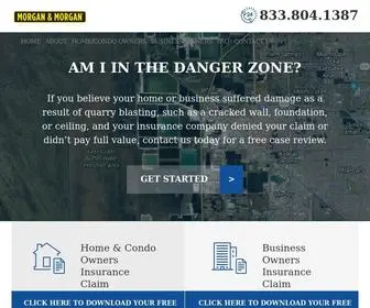 Blastinglawsuit.com(Quarry Blasting Damage Insurance Claims) Screenshot