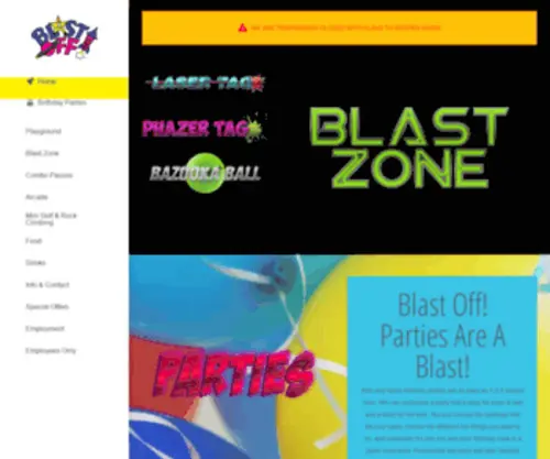 Blastoff2Fun.com(Family Fun Center) Screenshot