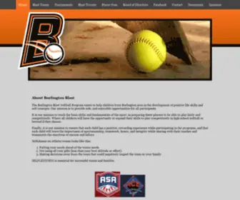 Blastsoftball.com(Blast Softball) Screenshot