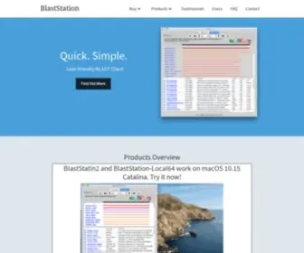 Blaststation.com(NCBI) Screenshot